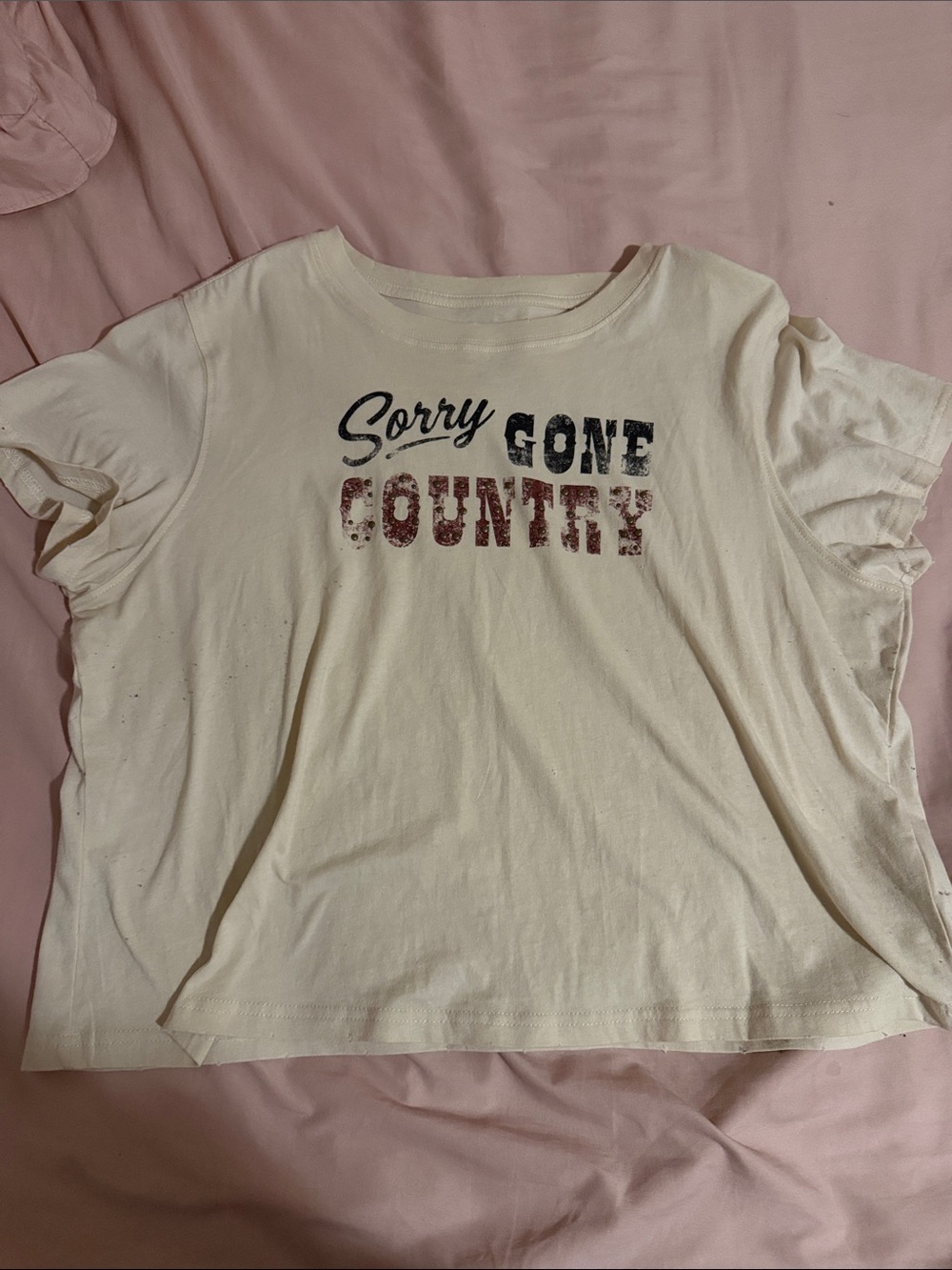 Idyllwind Cream 'Sorry Gone Country' Short Sleeve Tee